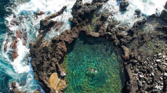 Natural lava pools, Pico Natural lava pools, Pico